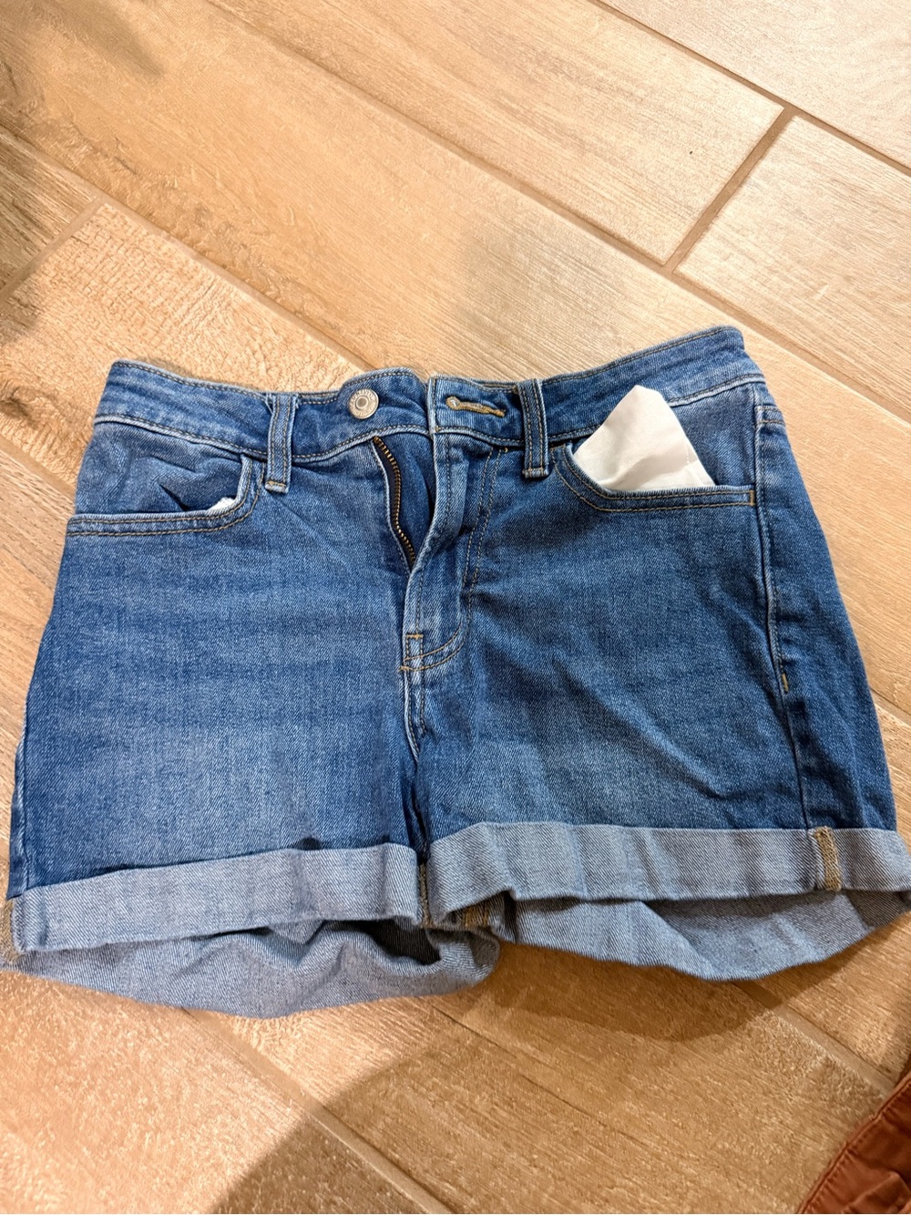 Old Navy Dark Blue Rolled-Hem Denim Shorts
